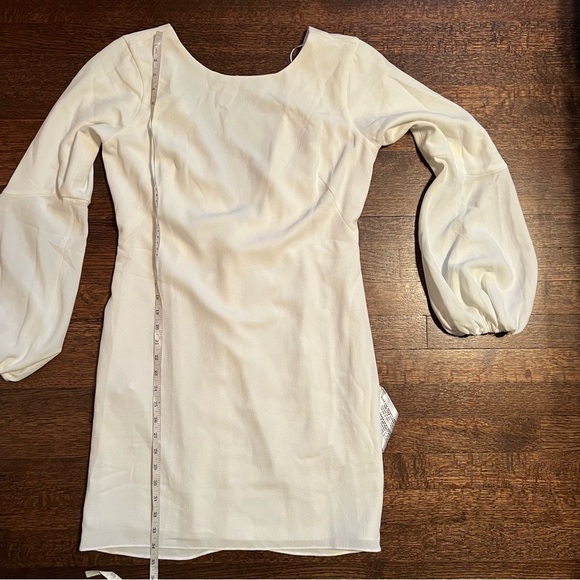 Dress the population size large McKenzie off white dress - Picture 8 of 11